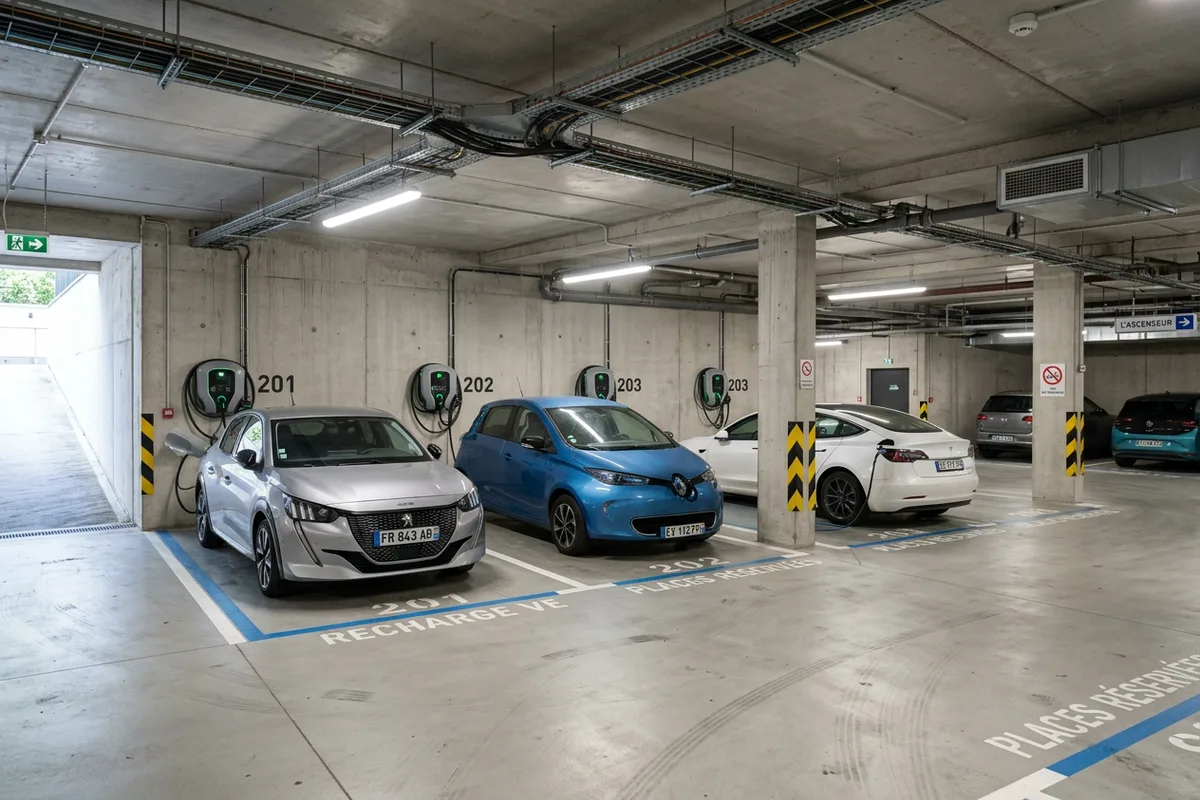 Infrastructure collective avec installation de borne de recharge en copropriété à Planfoy Infrastructure collective avec installation de borne de recharge en copropriété à Planfoy